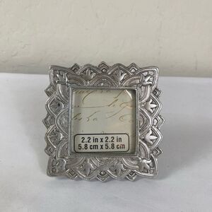 Elegant Silver Photo Frame mini 2x2